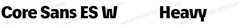 Core Sans ES W05 85 Heavy字体转换